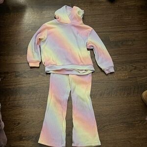 Divided Pastel Tie-Dye Kids Matching Set